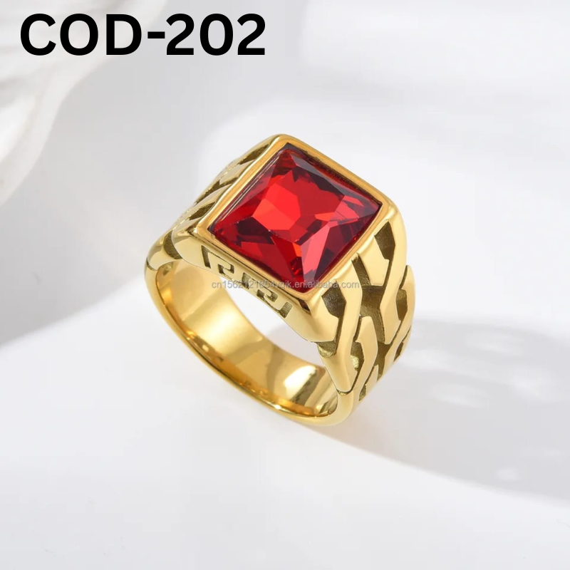 JP Italian  Stone Finger Ring-(COD-202)