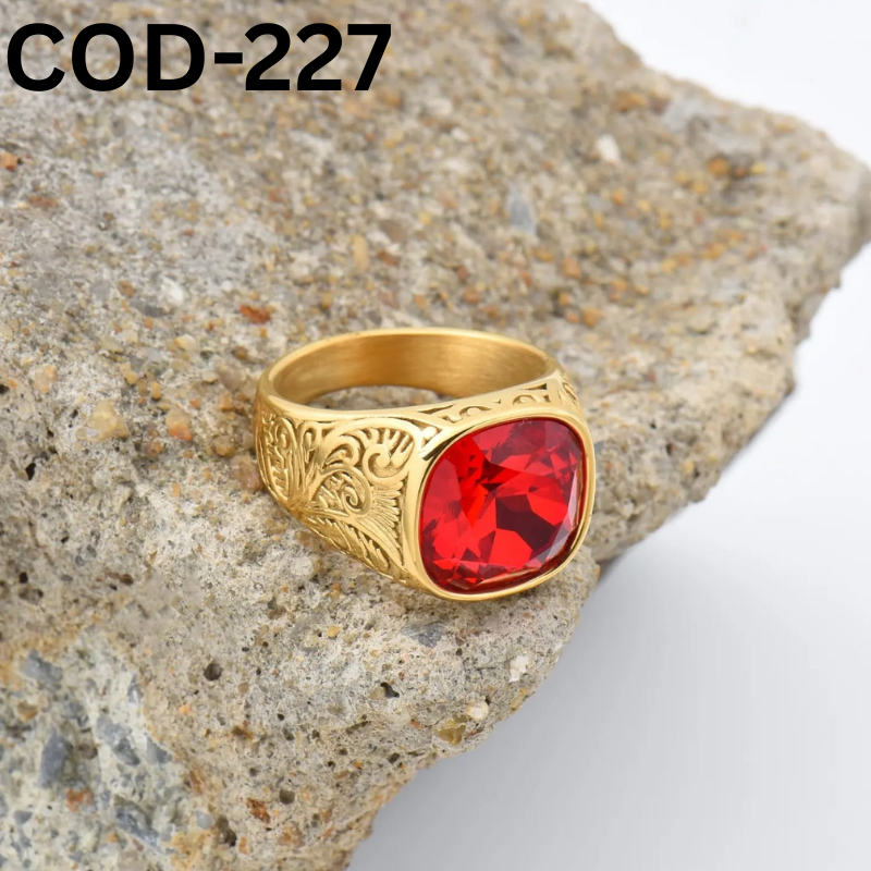 Vip অরজিনাল রুবি পাথর হাতের আংটি-COD-227