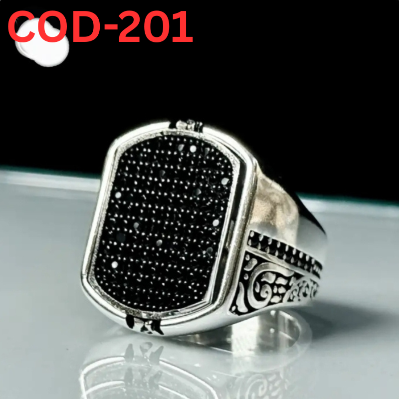 Black Stone 1 Ring 2 Styles (Cod-201)